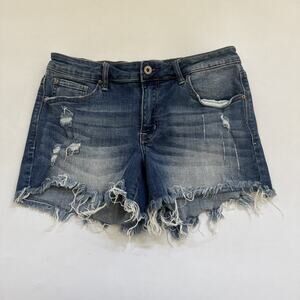 Special A Cut-Off Distressed Jean Shorts Womens Waist 32 Y2K 90s Inseam 4"